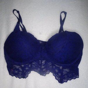 Victoria's Secret PINK Royal Blue Lacey Bra